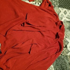 Torrid Size 4 red long sleeve cardigan